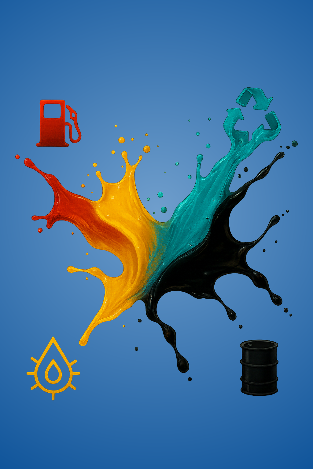 Inicio combustibles splash blue gradient